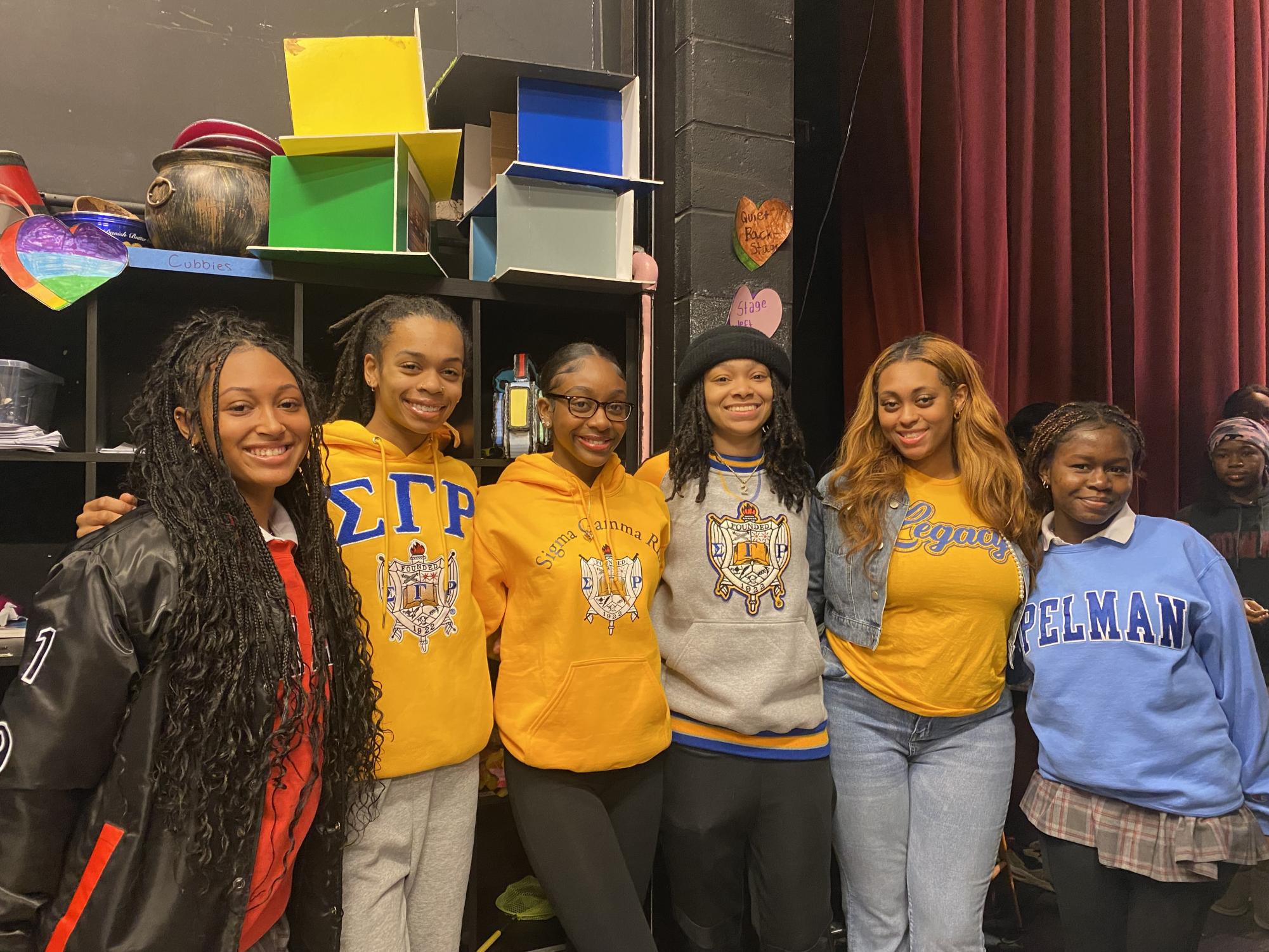 Maryvale BSU seniors with Sigma Gamma Rho 