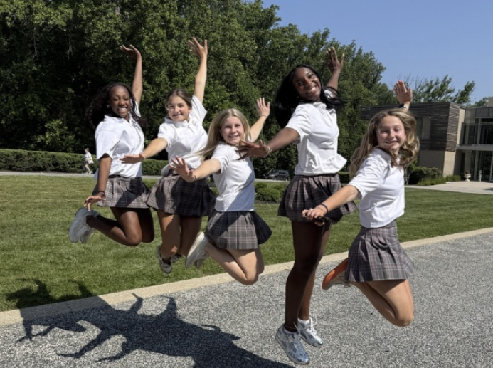 Maryvale's student council! Starting from left to right: Chloe Thomas, Molly Stahovec, Angela Balto, Hope Simms, and Gwen Sachetti
